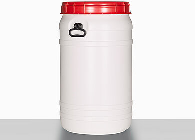 Total opening drum: 110,0 liter, colour: white