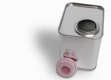 Weißblechkanister: 500 Milliliter, Farbe: blank