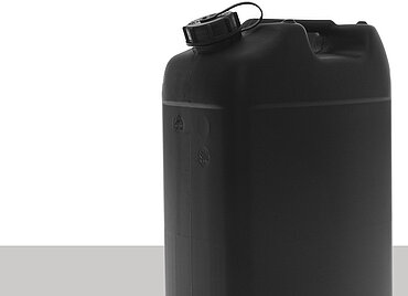 Kunststoffkanister ableitfähig: 20,0 Liter, Farbe: schwarz