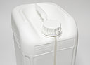 Kunststoffkanister fluoriert: 25,0 Liter, Farbe: weiß