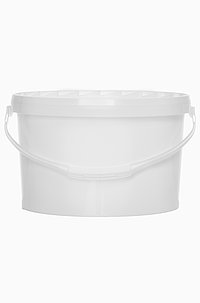 Oval bucket: 5,5 liter, colour: white