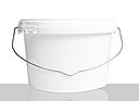 Plastic oval bucket: 3,6 liter, colour: white