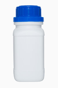 Kunststoff Chemikalienflasche weiß HDPE