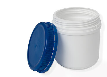 UN screw cap can: 500 milliliter, colour: white