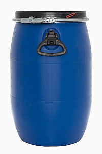 Kunststoff Deckelfass E.V.: 60,0 Liter, Farbe: blau