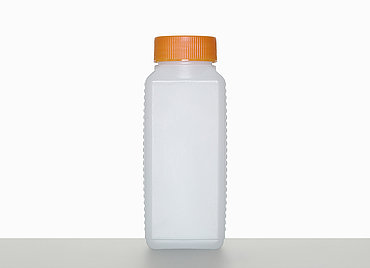 Square bottle V 250/40: 250 milliliter, colour: natural