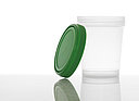 Screw lid cup: 400 milliliter, colour: clear