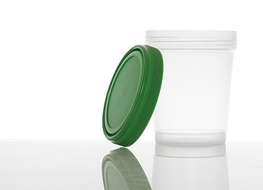 Schraubdeckelbecher: 400 Milliliter, Farbe: klar transparent