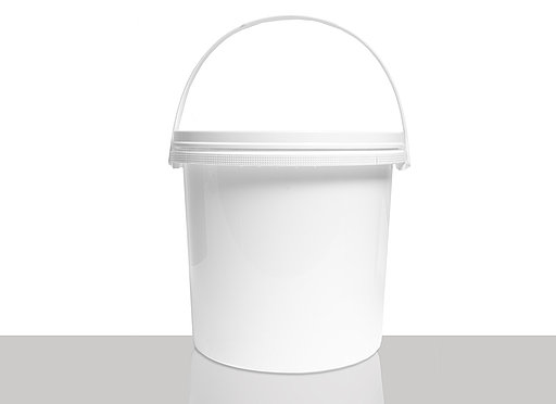 Kunststoff Rundeimer UN: 5,5 Liter, Farbe: weiß
