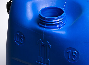 Kunststoffkanister: 60,0 Liter, Farbe: blau