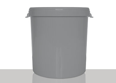 Plastic hobbock ECO: 30,0 liter, colour: grey