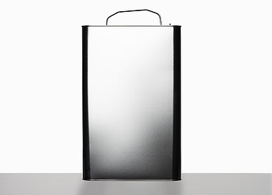 Tinplate canister: 20,0 liter, colour: blank