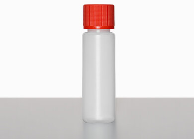 Round bottle T 20/18: 20 milliliter, colour: natural