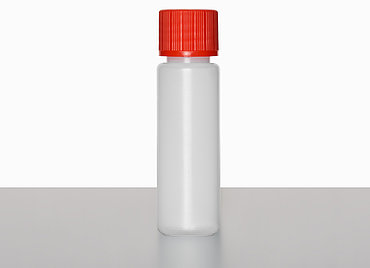 Kunststoff Rundflasche T 20/18: 20 Milliliter, Farbe: natur