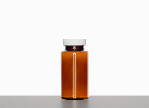 PET Packer: 150 Milliliter, Farbe: braun transparent