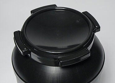 Kunststoff Schraubdeckelfass UV-beständig: 26,0 Liter, Farbe: schwarz Kunststoff Schraubdeckelfass UV-beständig: 26,0 Liter, Farbe: schwarz