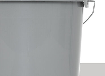Kunststoff Rundeimer ECO: 21,3 Liter, Farbe: grau