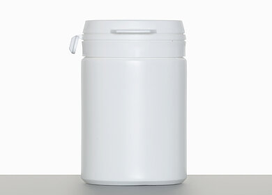 Special can with tamper proof seal: 75 milliliter, colour: white