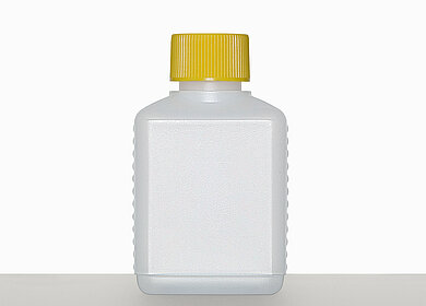 Square bottle V 150/25: 150 milliliter, colour: natural