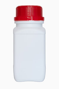 Kunststoff Chemikalienflasche weiß HDPE