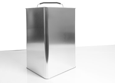 Weißblechkanister: 30,0 Liter, Farbe: blank