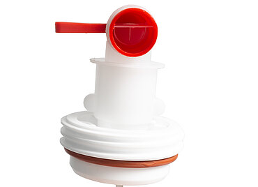 Bung plug with outlet tap of HDPE Bung plug with outlet tap of HDPE