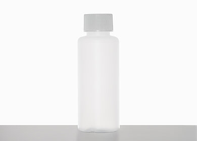 Round bottle R 100/25: 100 milliliter, colour: natural