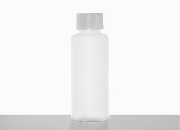 Kunststoff Rundflasche R 100/25: 100 Milliliter, Farbe: natur