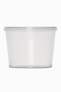Laboratory cup: 550 milliliter, colour: clear transparent