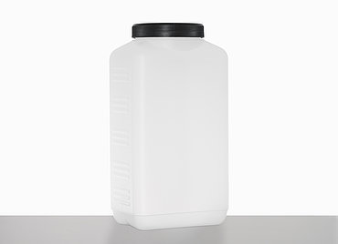 Kunststoff Vierkantflasche: 2,0 Liter, Farbe: natur