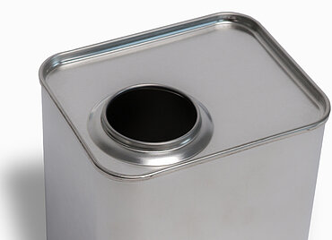 Weißblechkanister: 500 Milliliter, Farbe: blank