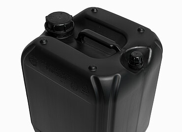 Kunststoffkanister: 20,0 Liter, Farbe: schwarz Kunststoffkanister: 20,0 Liter, Farbe: schwarz