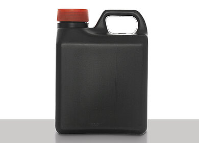 Plastic canister: 1,0 liter, colour: black
