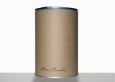 Fiber drum NTR: 200,0 liter, colour: natural