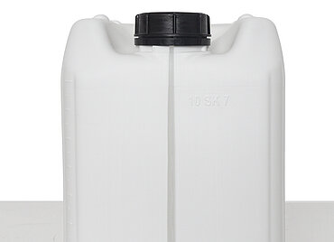 Kunststoff Kanister: 10,0 Liter, Farbe: weiß