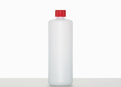 Kunststoff Rundflasche R 750/25: 750 Milliliter, Farbe: natur
