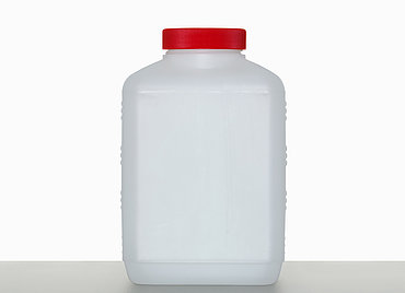 Kunststoff Vierkantflasche: 1,5 Liter, Farbe: natur