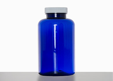 PET Packer: 500 Milliliter, Farbe: kobaltblau
