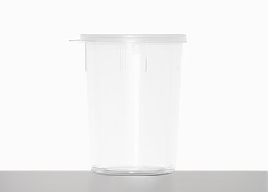 Sample cup: 200 milliliter, colour: natural