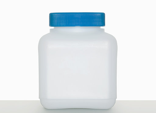 Kunststoff Vierkantflasche: 500 Milliliter, Farbe: natur