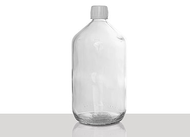 Light packaging bottle: 1,0 liter, colour: brown