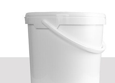 Kunststoff Rundeimer: 19,5 Liter, Farbe: weiß Kunststoff Rundeimer: 19,5 Liter, Farbe: weiß