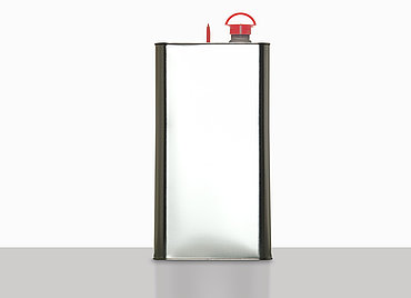 Tinplate canister: 5,0 liter, colour: blank