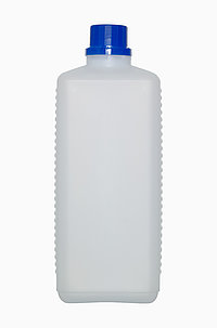 Kunststoff Vierkantflasche OV: 1,0 Liter, Farbe: natur