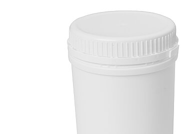 Kunststoff Schraubdeckeldose UN: 780 Milliliter, Farbe: weiß