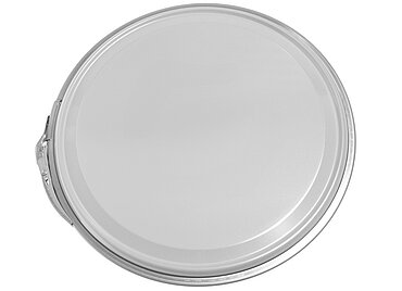 Tinplate press-in lid with foil inside of tinplate ø 328,0 mm mouth