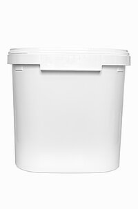 Kunststoff Rechteckeimer: 35,0 Liter, Farbe: weiß