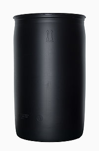 Plastic tight head drum explosion protected: 220,0 liter, colour: black