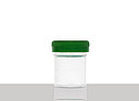 Schraubdeckelbecher steril: 20 Milliliter, Farbe: klar transparent