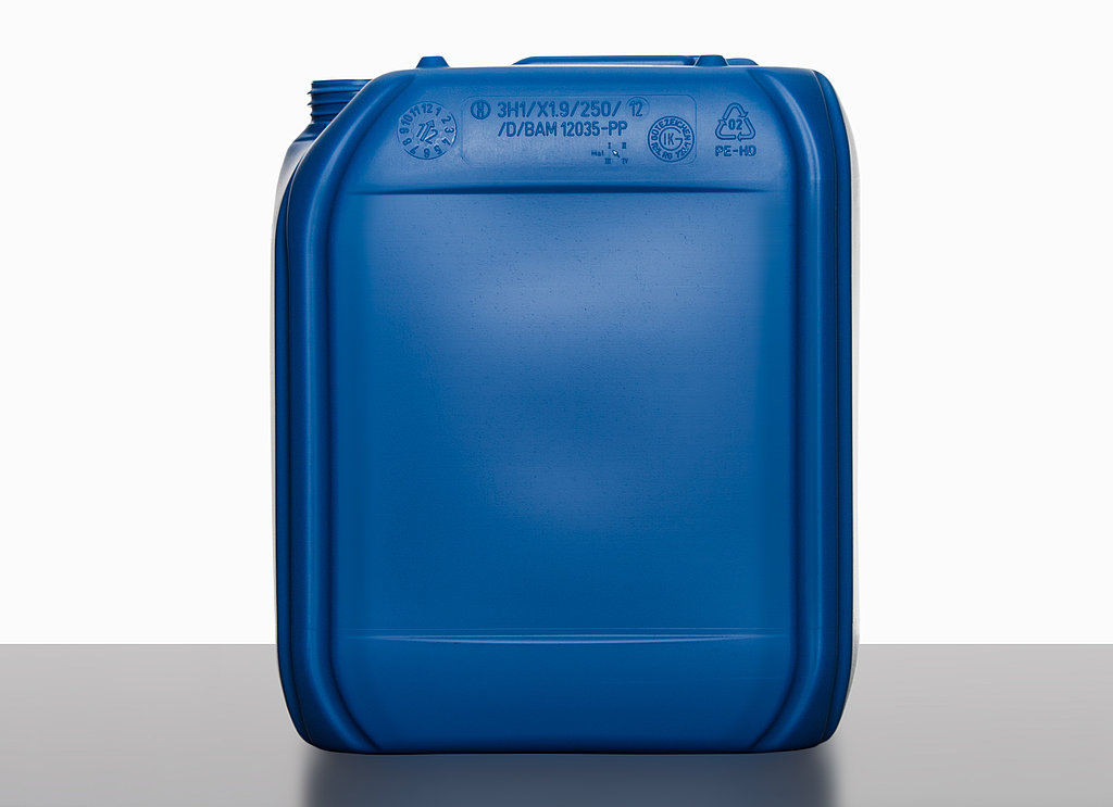 Kunststoff Kanister blau 10 Liter UN stapelbar mit